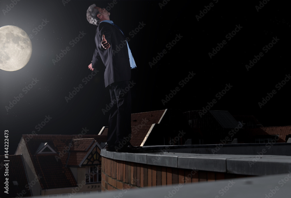 Fototapeta premium Depression führt in den Suizid