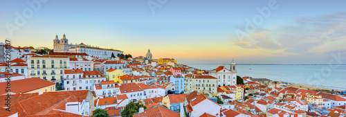 Lisbon Historical City Panorama, Alfama architecture