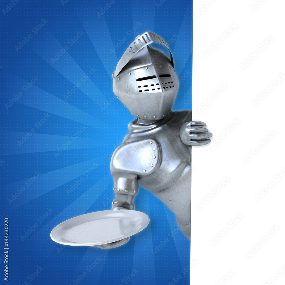 Naklejka premium Fun knight
