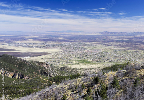 An Aerial View of Sierra Vista, Arizona, from Carr Canyon