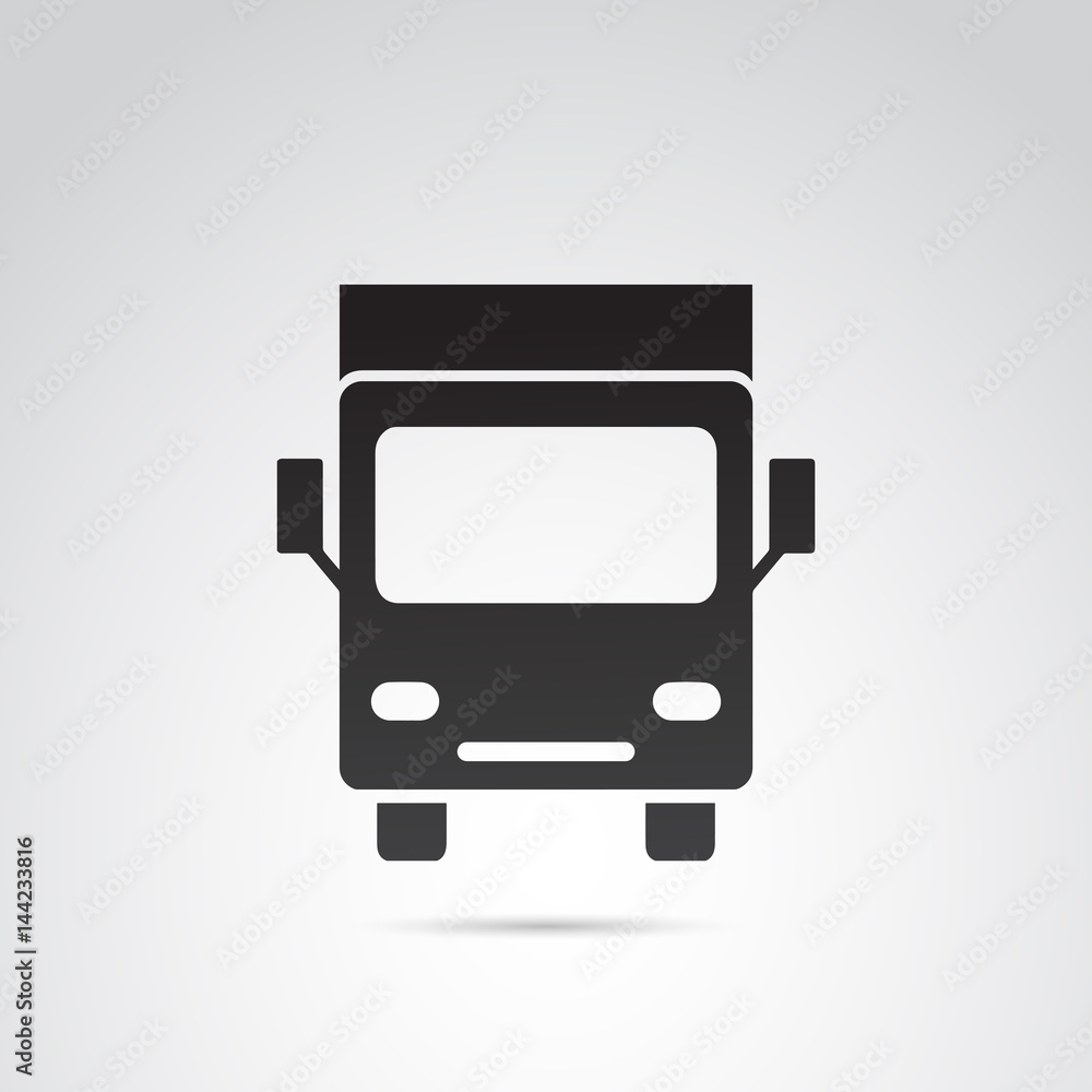 Truck vector icon. Truck vector icon.