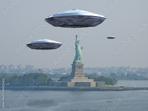 Visitors Alien craft near New York City