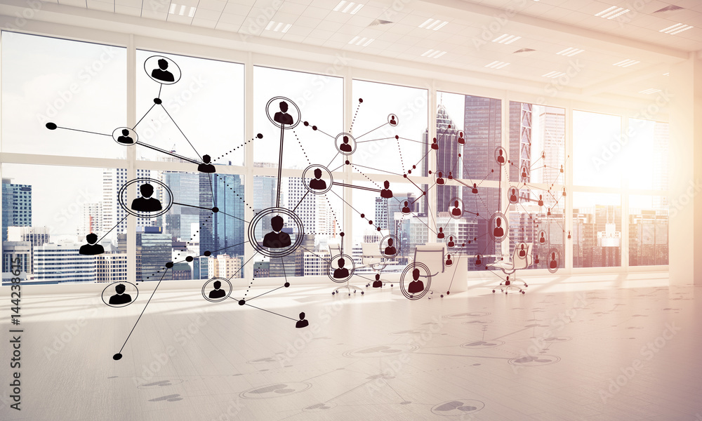 Obraz premium Networking and wireless connection as concept for effective mode