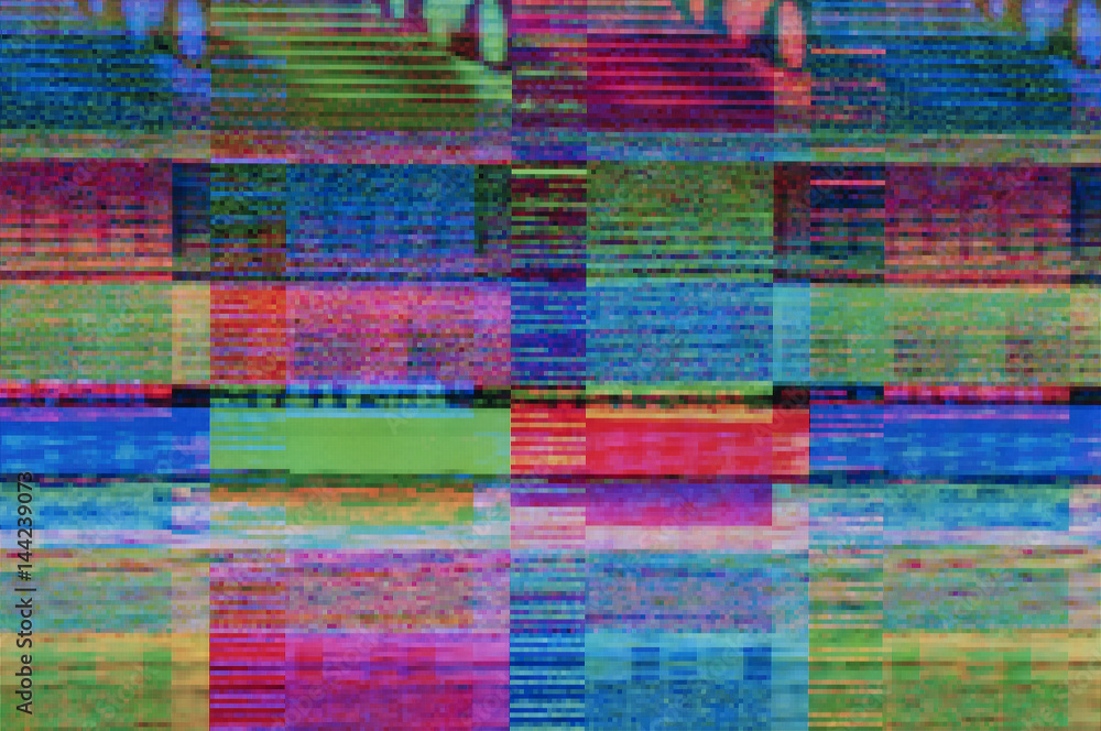Digitale Stoerung / Abstrakter Hintergrund einer digitalen Stoerung.