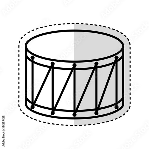 drump instrument isolated icon vector illustration design