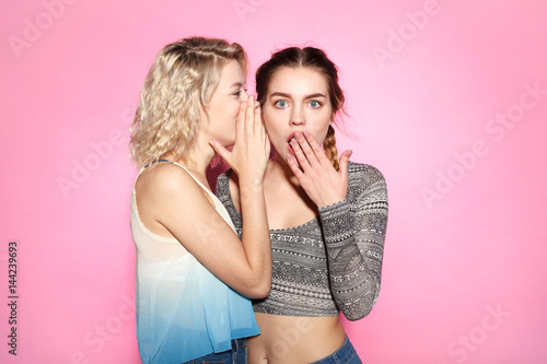Valokuva Two gossiping women