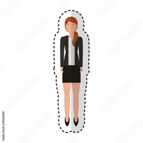 businesswoman avatar character icon vector illustration design © Gstudio