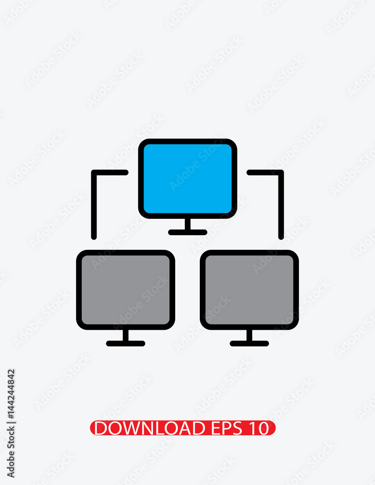 Networking icon, Vector Networking icon, Vector