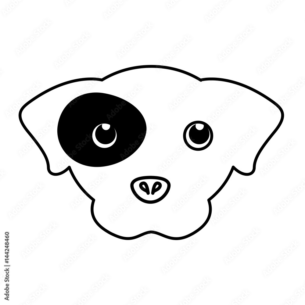 pet dog head silhouette vector illustration design pet dog head silhouette vector illustration design
