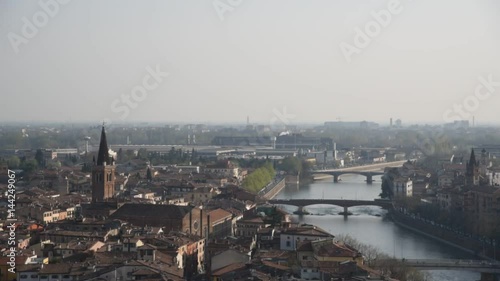 Verona old city, Adige river view.
