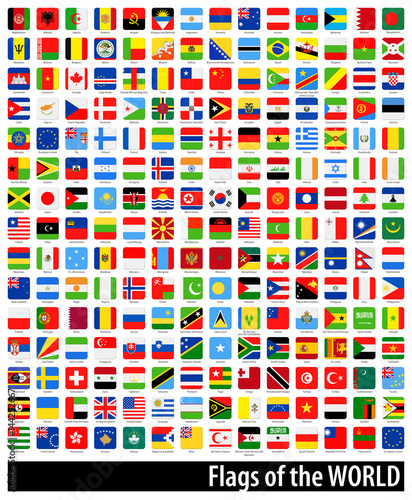 Square Flags of the World - Full Ultimate Collection