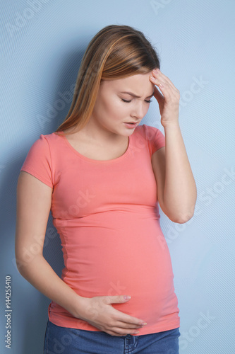 Pregnant woman suffering fr...