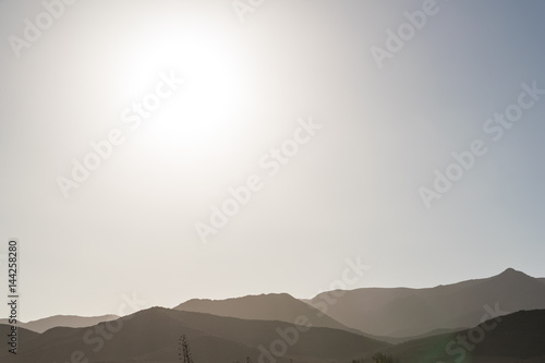 sunset over sand dunes