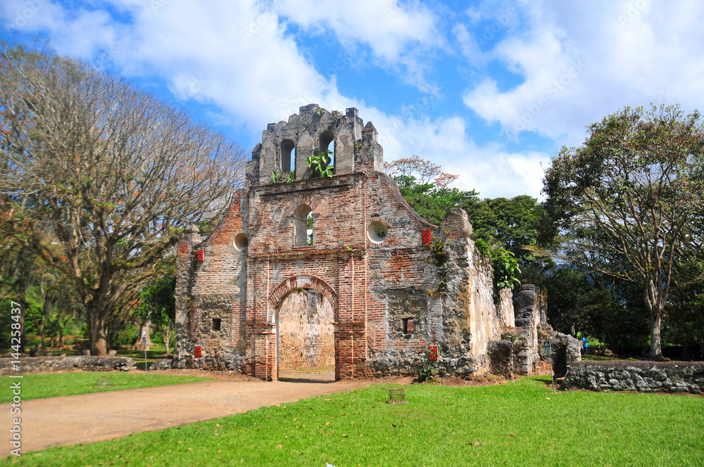Ruins of Costa Rica's oldest church in  Ujarras 
