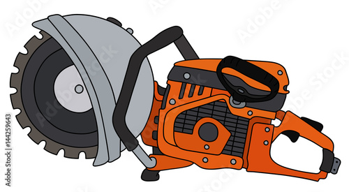 Orange rescue circular saw