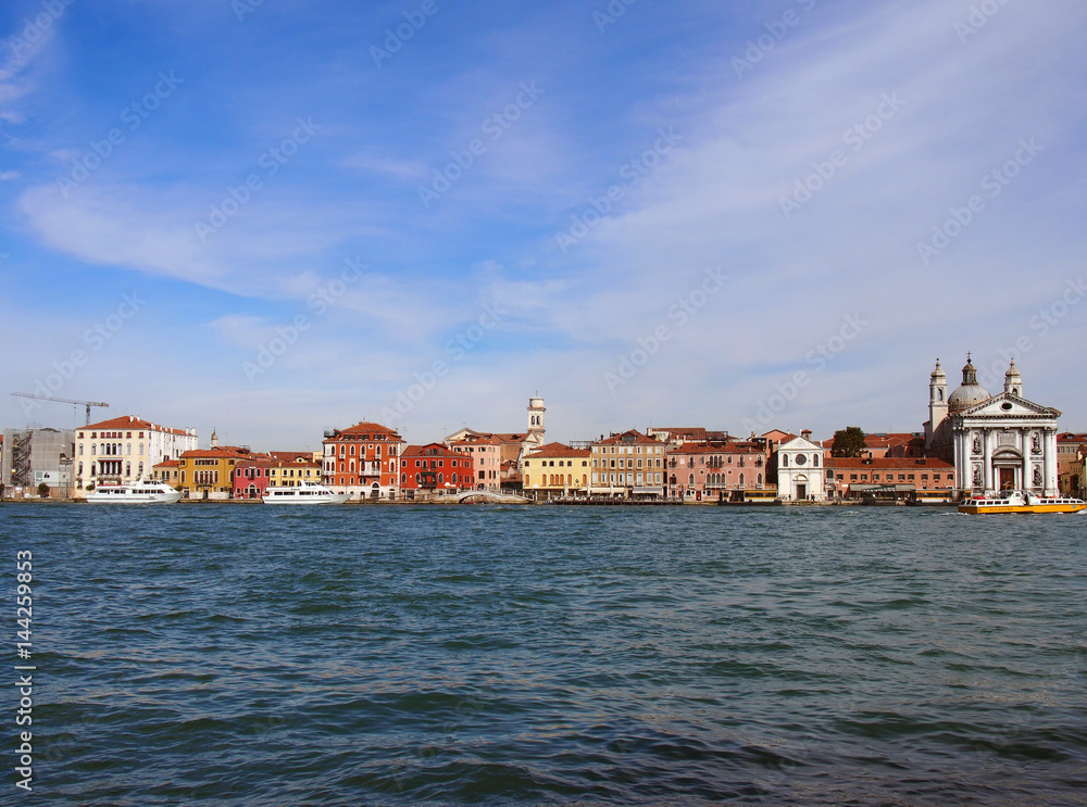 Venice seafront and salute area