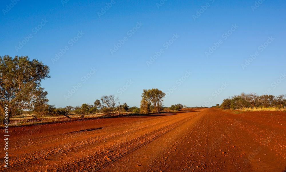 Red desert road , Western Australia