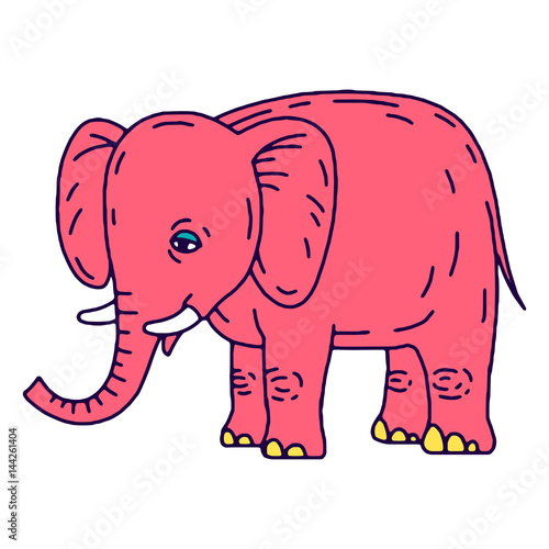 Cute elephant cartoon sitting