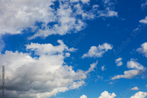 Dramatic sky and clouds aerial view