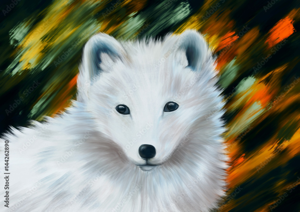 Polar Fox - Digital Painting