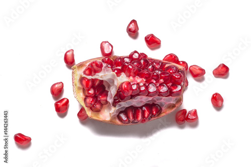 Pomegranates background