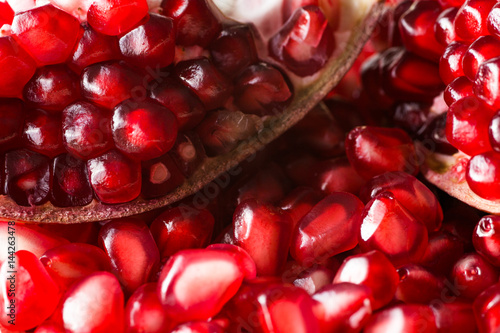 Pomegranates background
