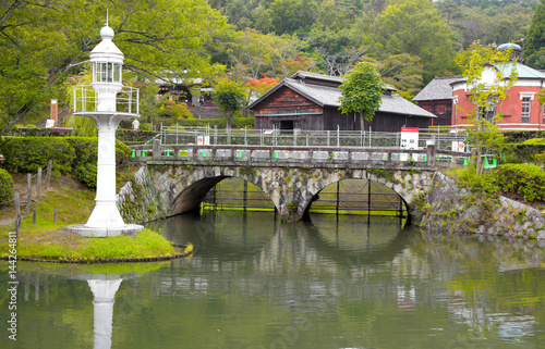 Εκτύπωση καμβά Nagoya, Japan - September 14: Meiji-mura open air architectural museum preserves historic buildings between 1867-1989 On September 14, 2014 Nagoya, Japan