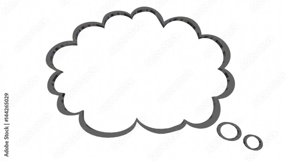 Speech Bubble Blank Copy Space Your Text Message 3d Animation Speech Bubble Blank Copy Space Your Text Message 3d Animation