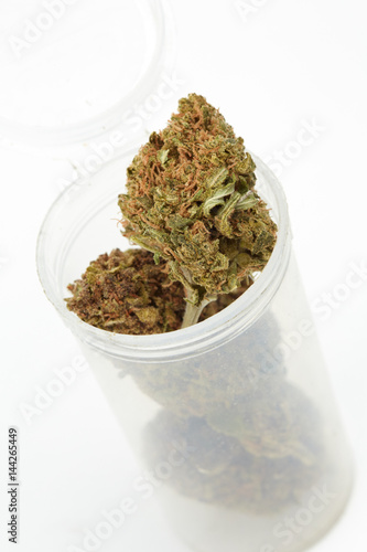 Close up of J1 strain prescription medical marijuana bud