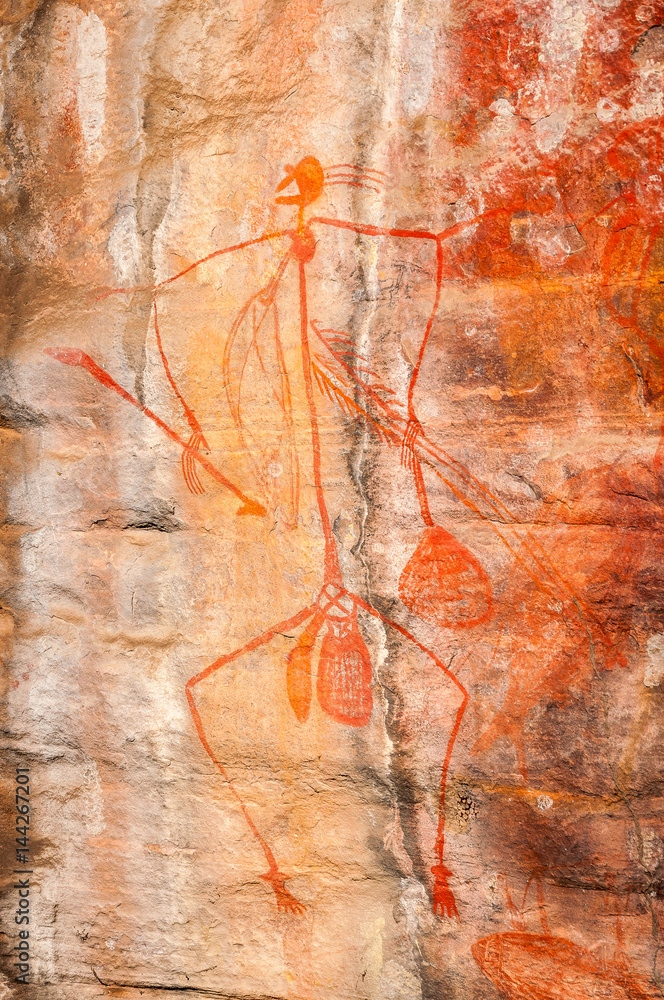 Aboriginal Rock Art at Nourlangie Kakadu National Park, NT, Australia