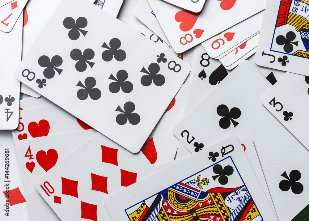 Poker Playing cards face up Copyspace. Poker Playing cards face up Copyspace.