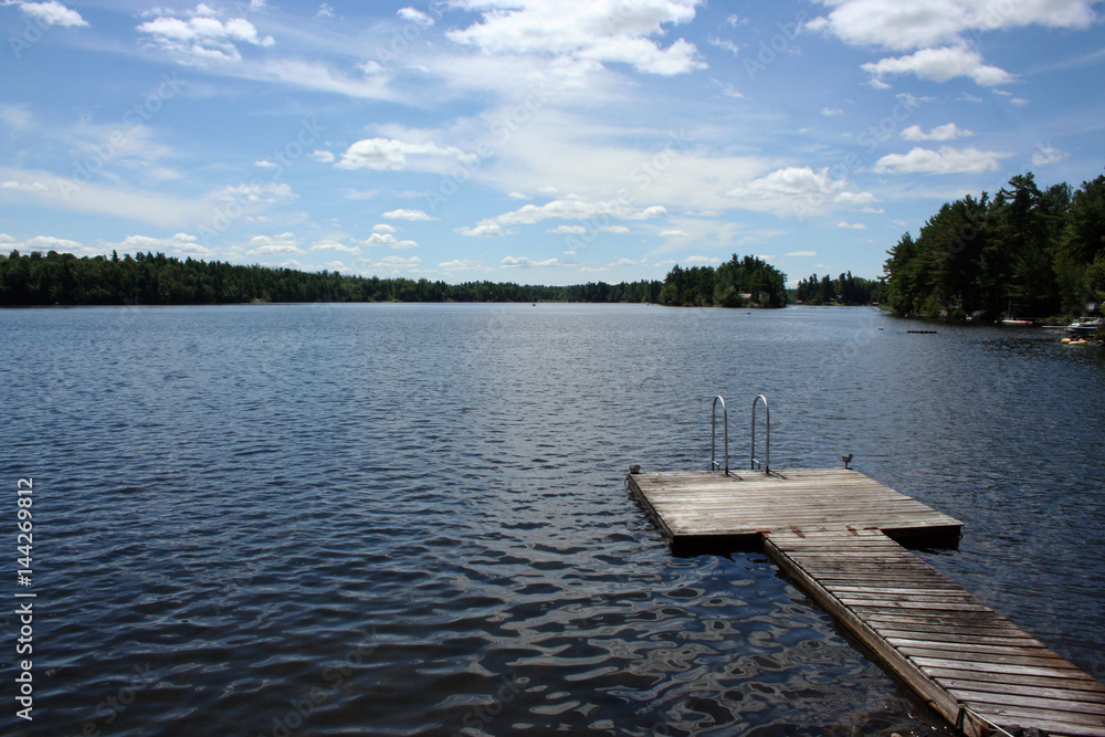 Dock on Trout Lake in Upstate New York