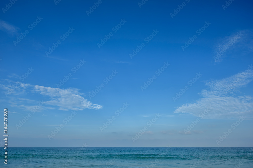 Blue sea and perfect sky Blue sea and perfect sky