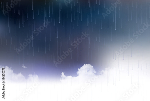 雨　梅雨　空　背景