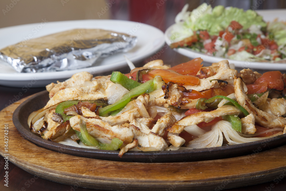 Chicken fajitas