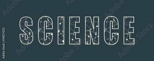 Typography Illustration Featuring the Word Science