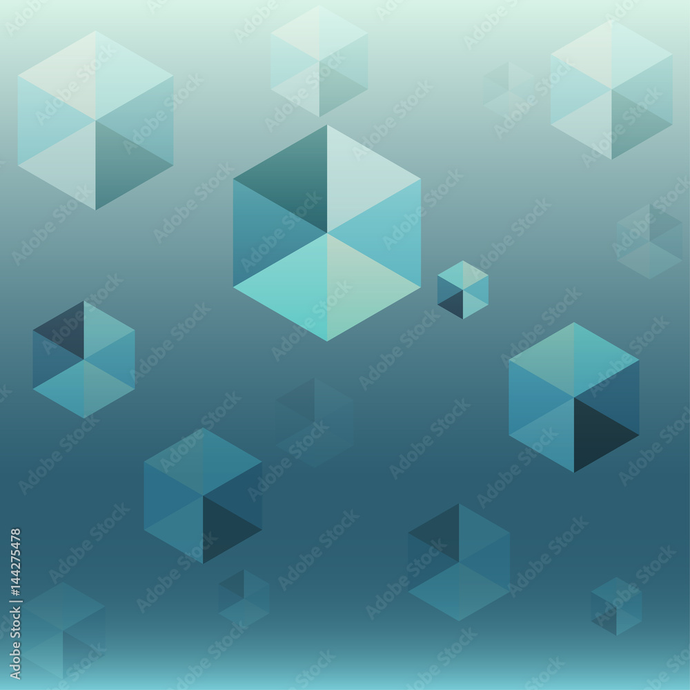 Abstract blue hexagon background Abstract blue hexagon background