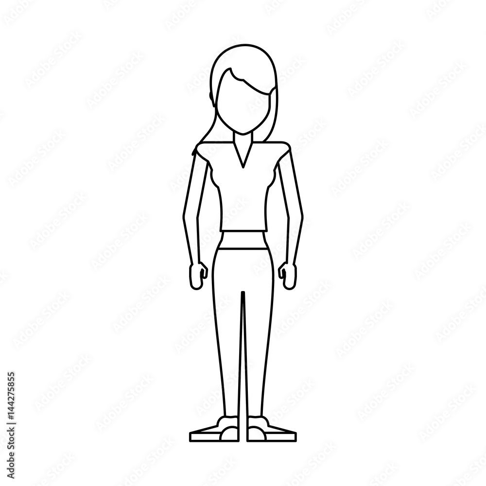 woman cartoon icon over white background. vector illustration woman cartoon icon over white background. vector illustration