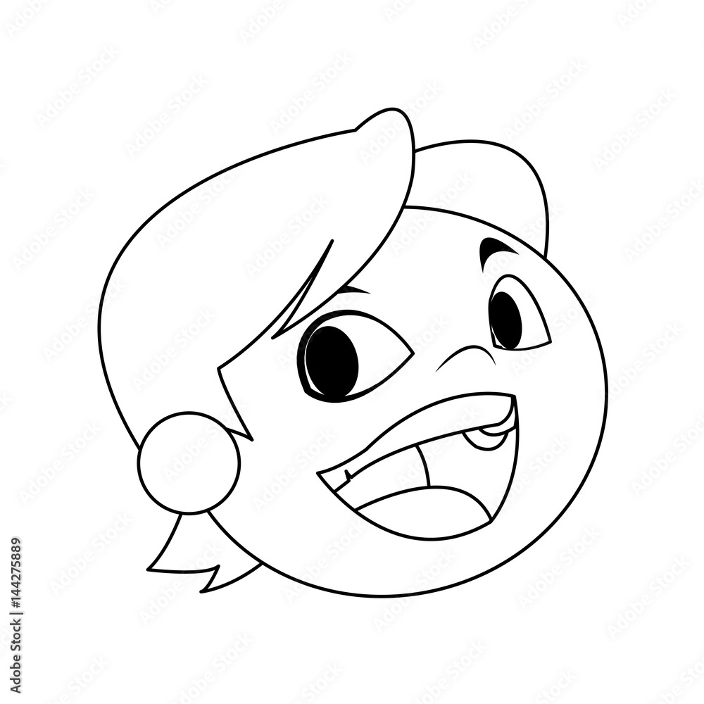 happy boy face cartoon icon over white background. vector illustration happy boy face cartoon icon over white background. vector illustration