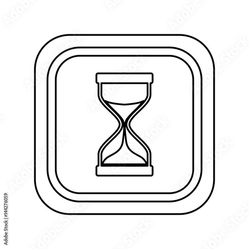 Hourglass antique instrument icon vector illustration graphic design
