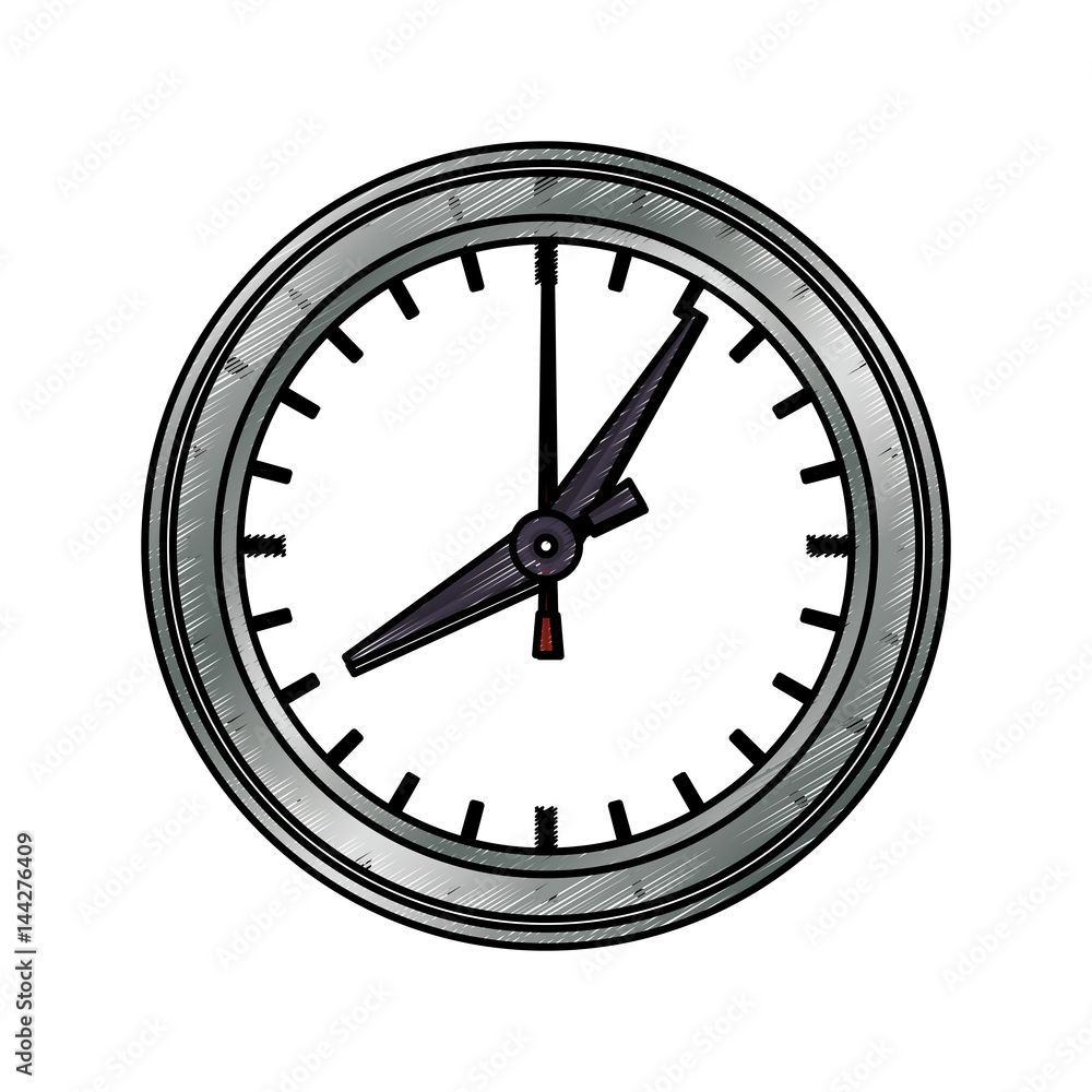 Clock and time concept icon vector illustration graphic design Clock and time concept icon vector illustration graphic design