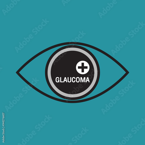 Glaucoma vector logo icon design