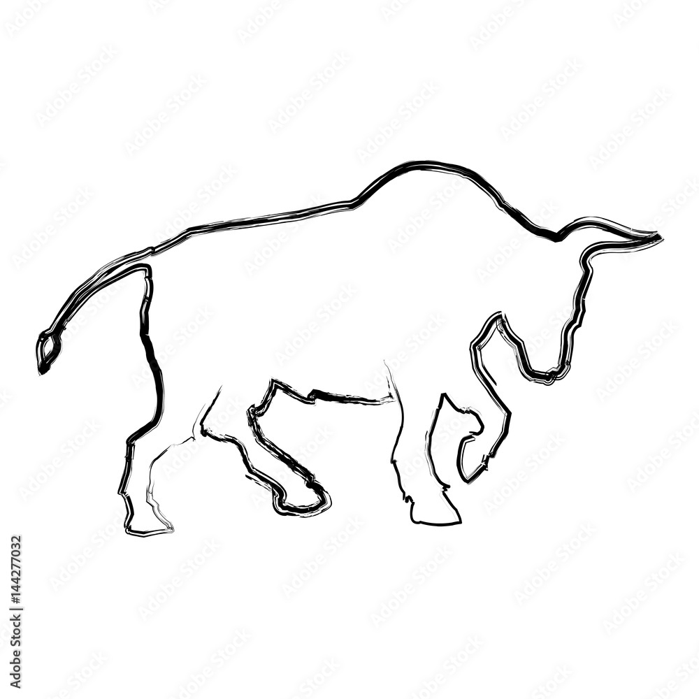 Stock market bull symbol icon vector illustration graphic design Stock market bull symbol icon vector illustration graphic design
