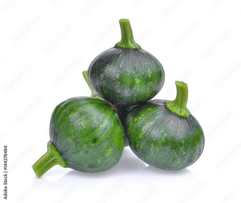 young green pumpkin isolated on white background young green pumpkin isolated on white background