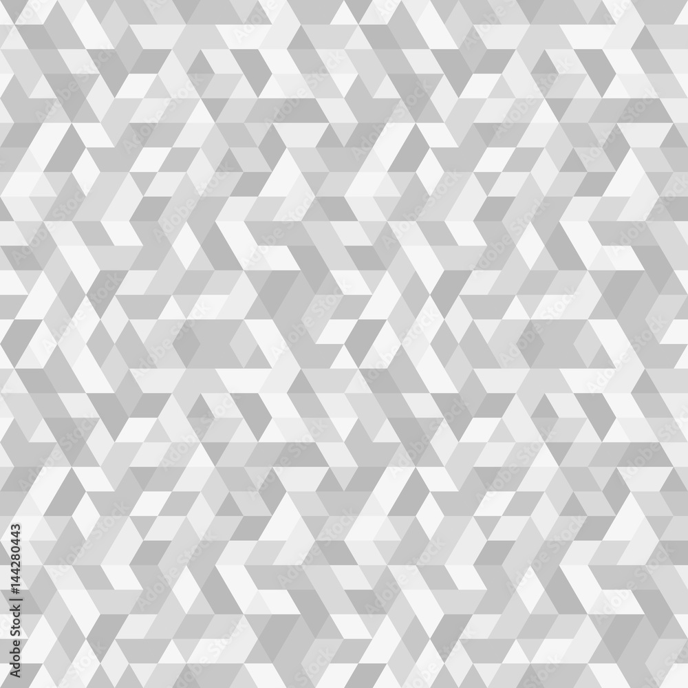 Geometric pattern with dark and light silver triangles. Seamless abstract background Geometric pattern with dark and light silver triangles. Seamless abstract background