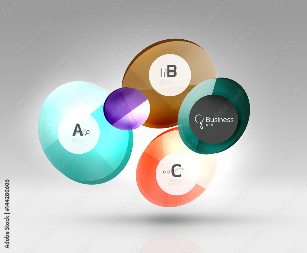 Vector circle infographics Vector circle infographics