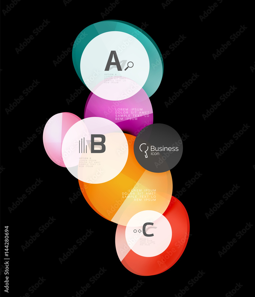 Geometrical abstract infographics banner template Geometrical abstract infographics banner template