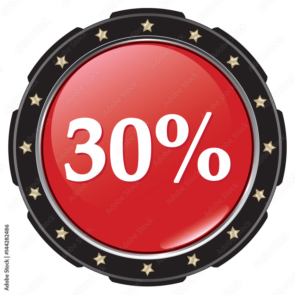 Fototapeta premium 30 percent icon