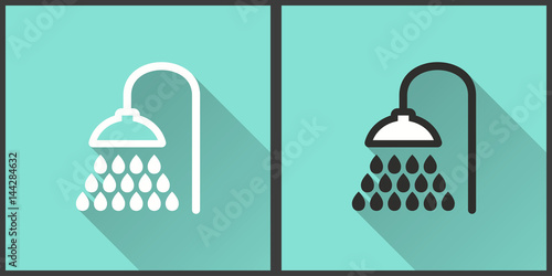 Shower - vector icon.