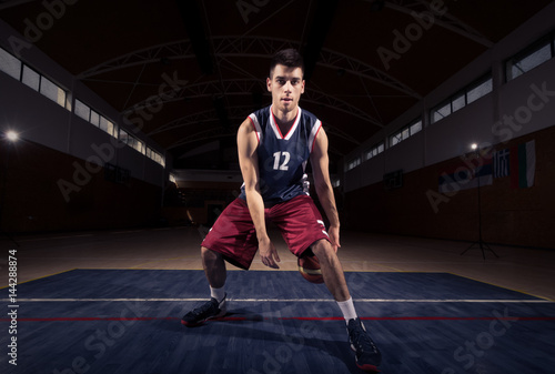 basketball player, ball Between the legs